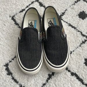 Vans slip on - dark heather grey canvas shoes
